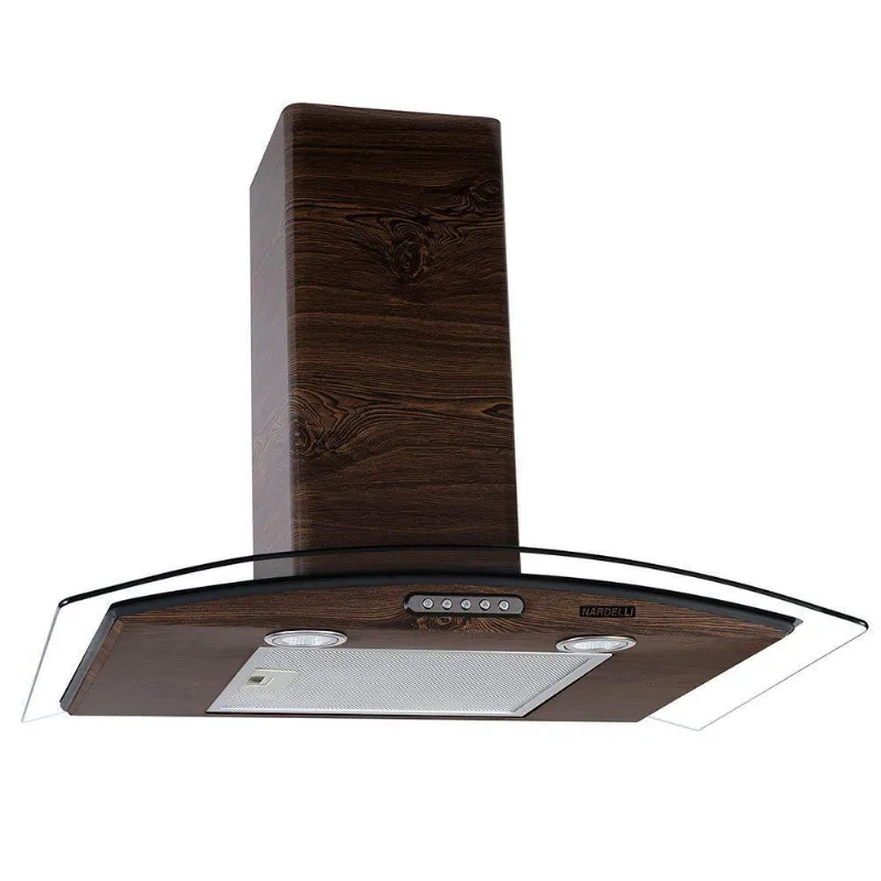 Coifa De Parede 70cm Vidro Curvo Slim Nardelli 220V