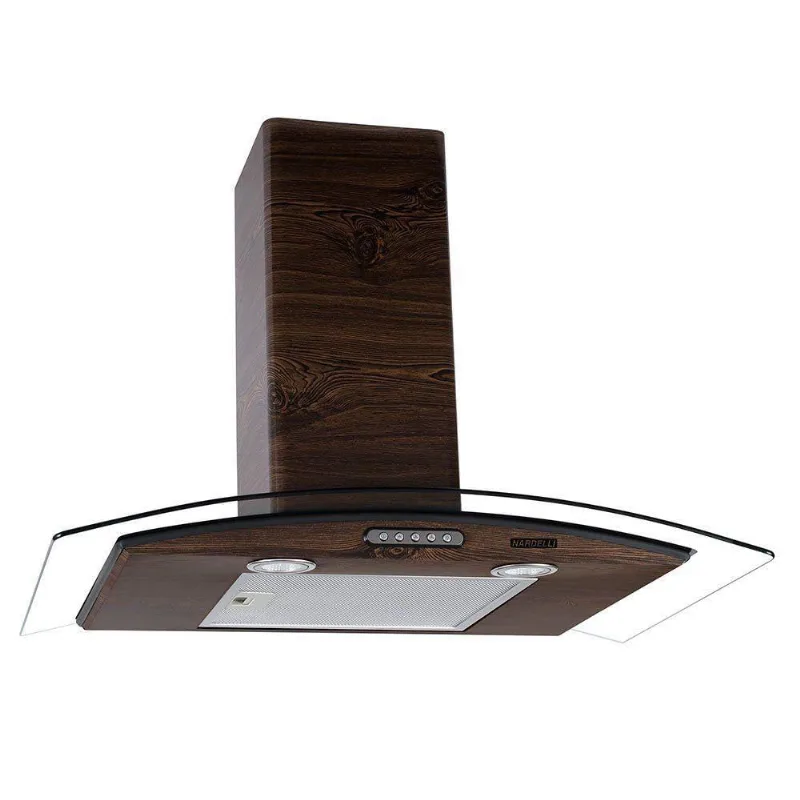 Coifa De Parede 75cm Vidro Curvo Slim Nardelli 220V