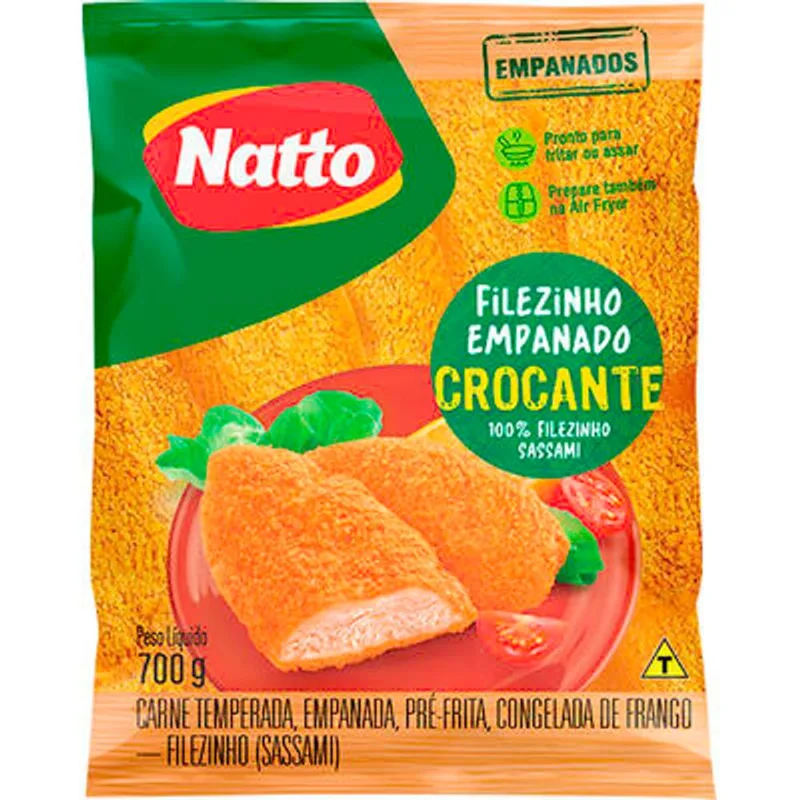 Filezinho de Frango Natto Congelado Crocante 700g