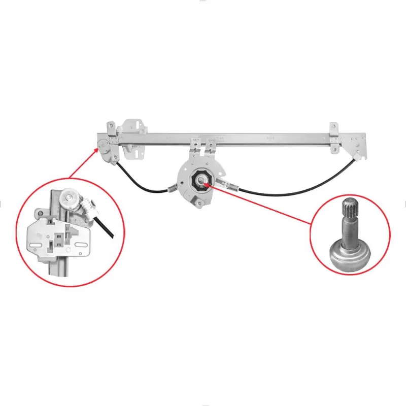 Máquina Vidro Manual para MB 1938S Atego Axor 2006 até 2022 Zinni e Guell Direito