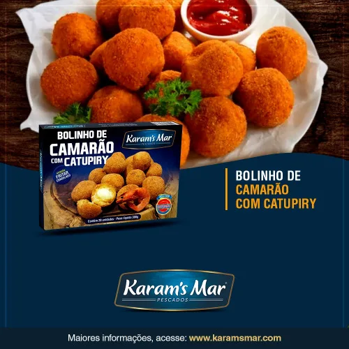 Bolinho De Camarao Karams Mar 300g - Karams - Frios E Laticínios