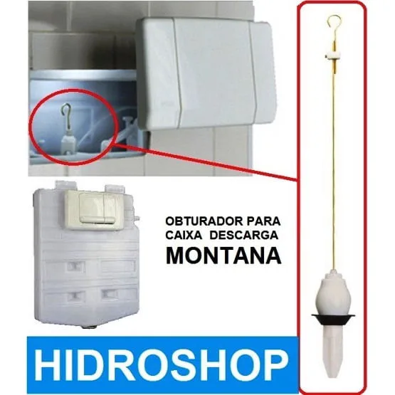 Obturador para Caixa de Descarga de Embutir Montana M9000 Antiga - A609159900 - Não Disponível - Construção E Ferramentas