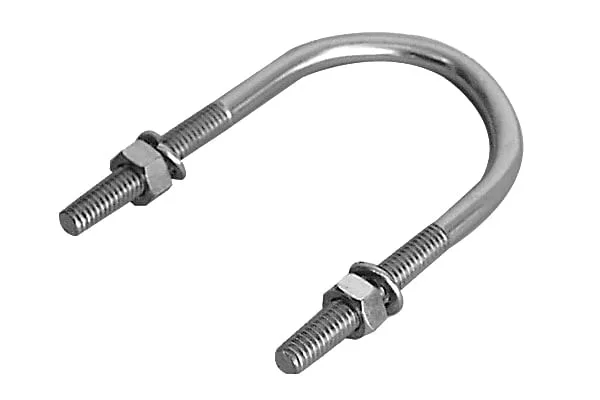 Abraçadeira Vergalhão Tipo U 1.1/2" Zincada com Porca e Arruela Stringueto - STRINGUETO - Material Elétrico