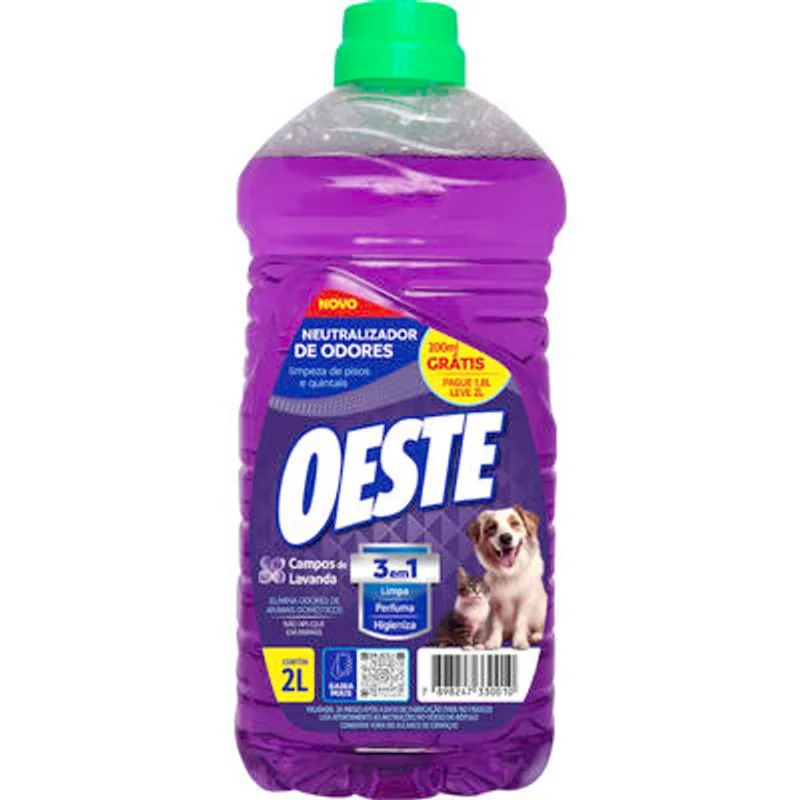 Neutralizador de Odores Oeste Lavanda 2L