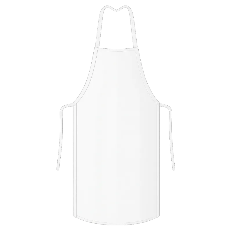 Avental De Pvc Forrado Branco 1m - 1246 - Ledan Ledan