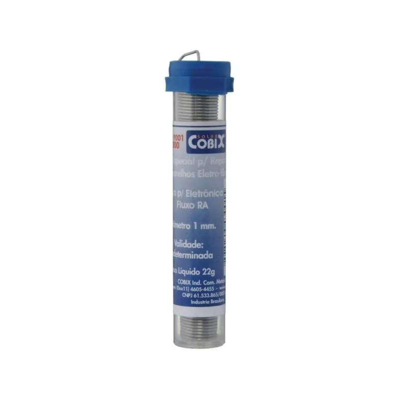 Solda em Tubinho 63x37 1,0mm 22g Kit 36 Unidades Alta Qualidade Cobix - Cobix - Ferramentas
