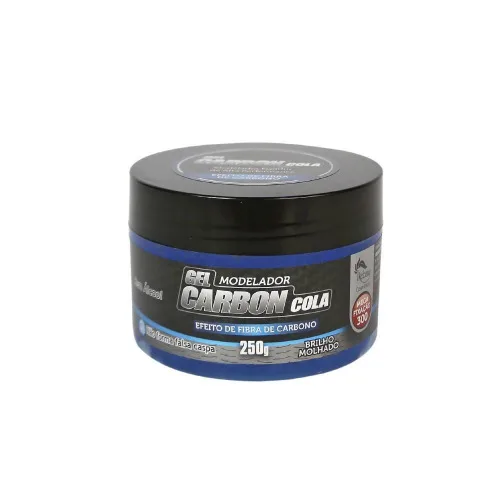 Gel Fixador Tribal Carbon Cola 250g Azul - TRIBAL - Perfumaria