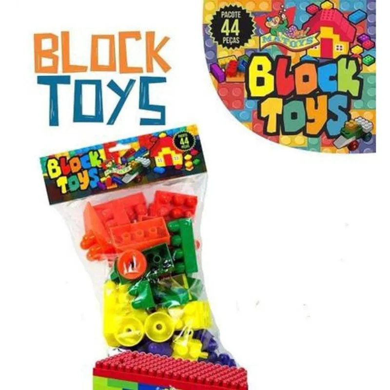 Blocos de Montar Matoys - Block Toys 44 Peças