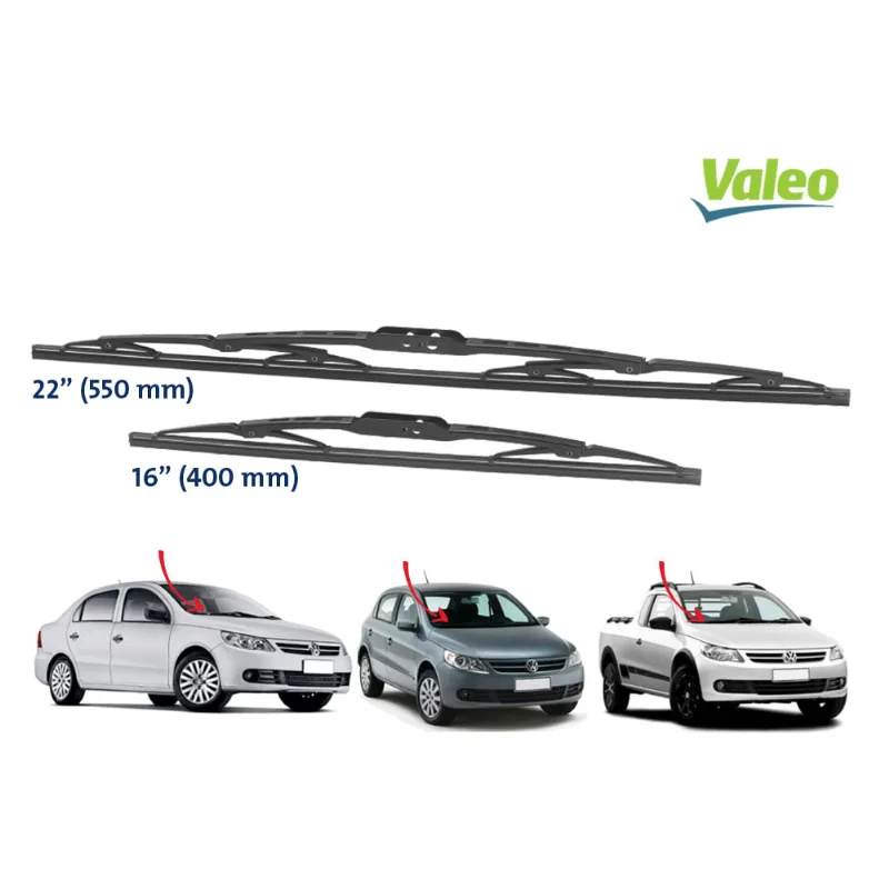 Palheta CX 22" 16" CX075 Gol G5 Saveiro G5 Voyage G5 Valeo