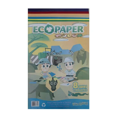 Papel Ecopaper C/48 Fls Cortar E Dobrar A4 Col - Papelaria