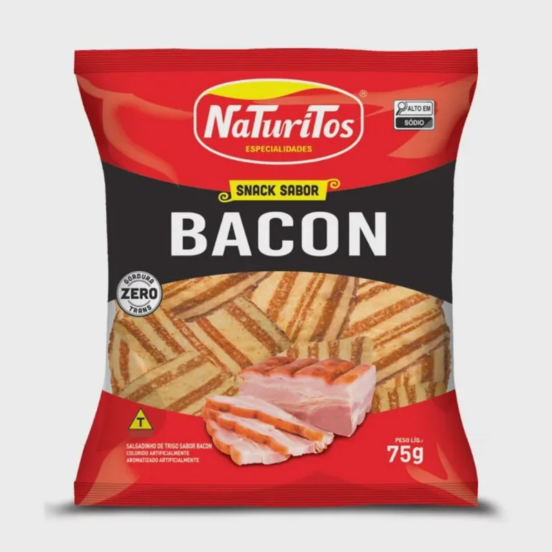 Salgadinho Naturitos 75g Snack Bacon