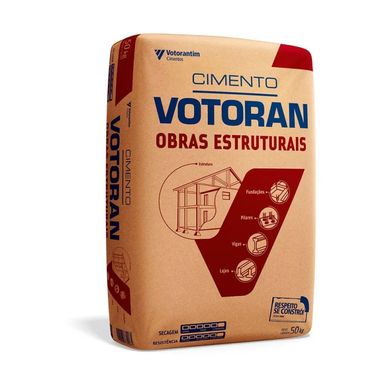 Cimento ensacado Obras Estruturais 50Kg Votoran - Votorantin - Materiais De Construção