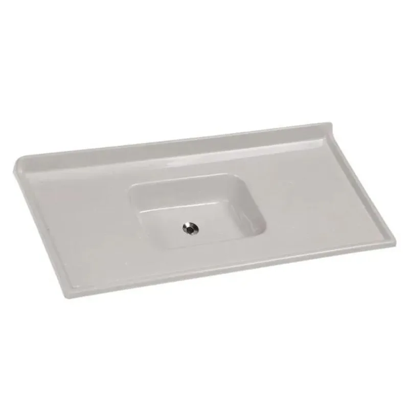 Tampo de Pia com Cuba Granitada Rorato 120x55cm Tampo de Pia com Cuba Granitada Standard Rorato 120x55cm | Cinza