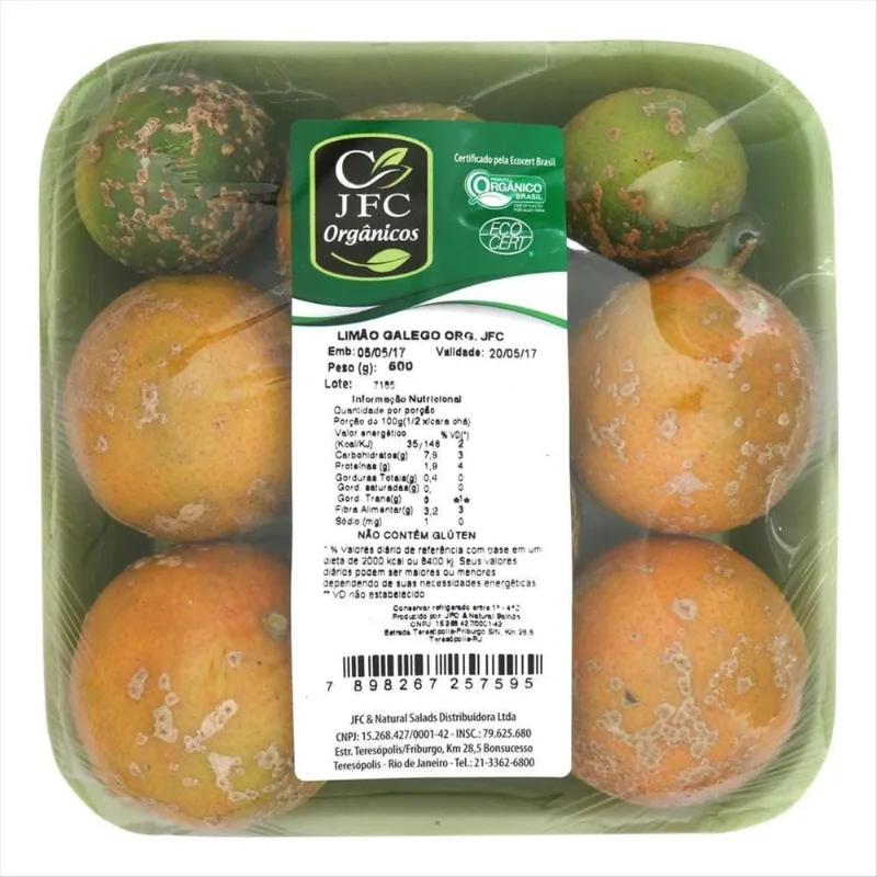 Limão Galego Orgânico Jfc 500g