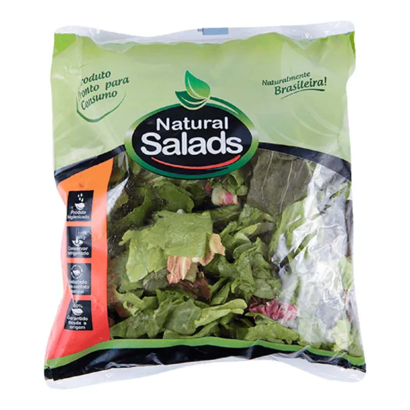 Salada Natural Salads Alface Crespa Roxa 150g - Natural Salads - Hortifruti