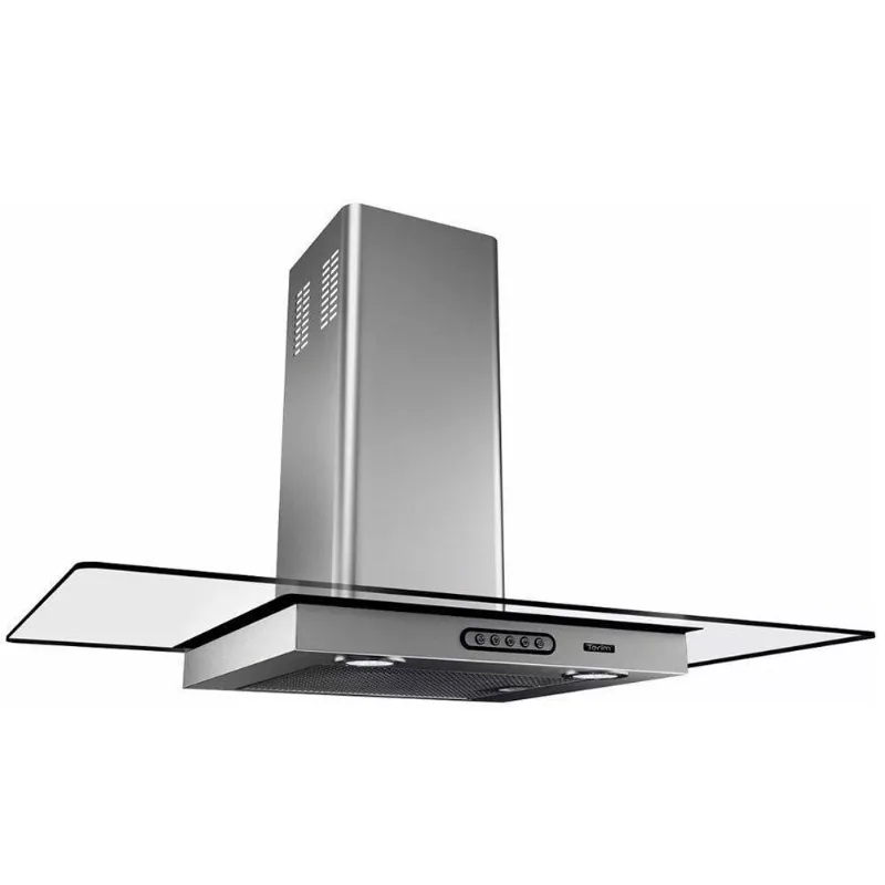 Coifa de Parede 90cm Vidro Reto Terim Inox 110V