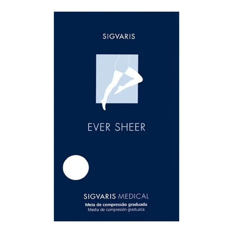 Meia Coxa 20-30 mmHg EverSheer Sigvaris NATURAL LONGA P.A G