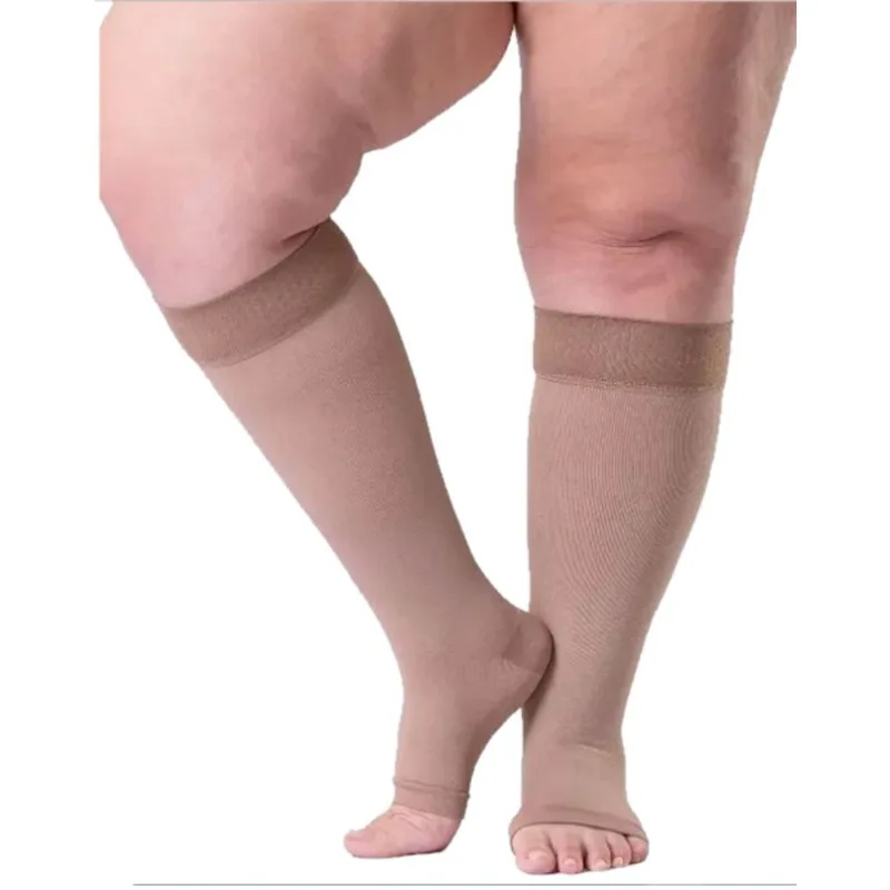 Meia 3/4 Reduce Sigvaris 30-40 mmHg Aberta Bege M2