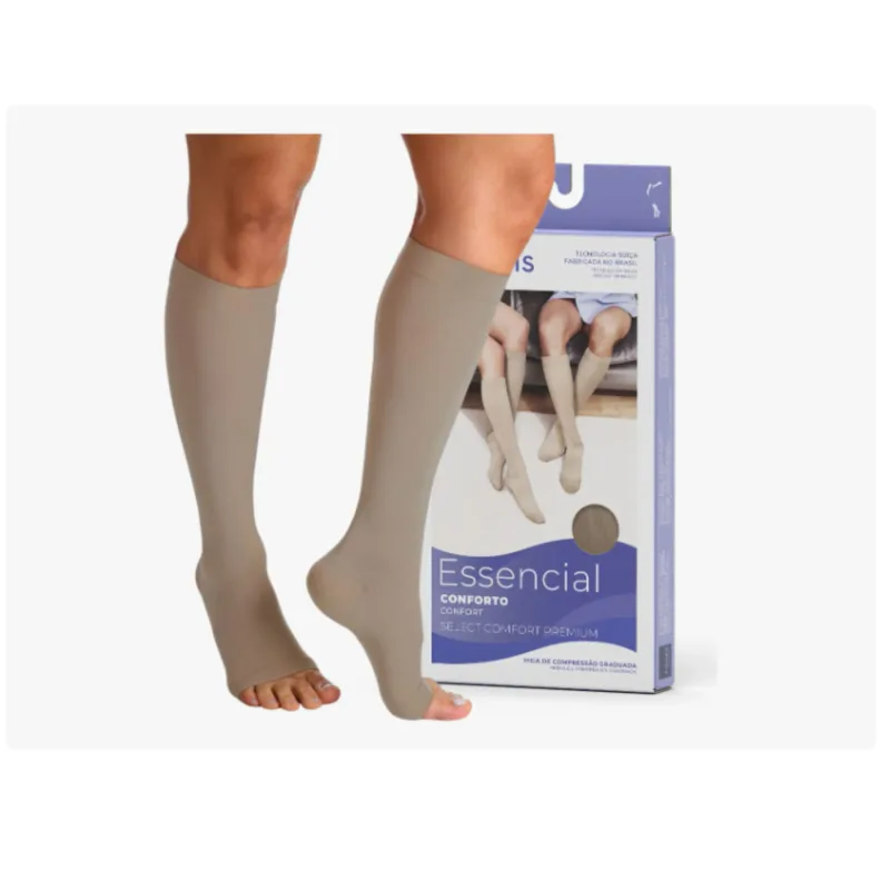 Meia de compressão Select Comfort Premium 15-20 mmHg AD Panturrilha Ponteira aberta - Sigvaris G2 - Sigvaris - Meia