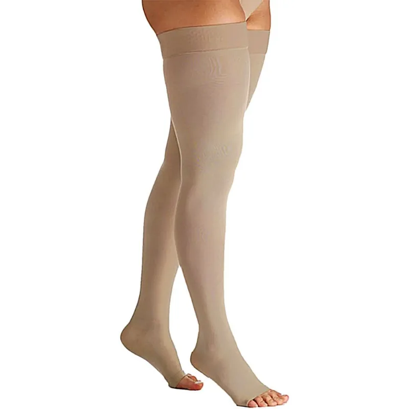 Meia 7/8 Essencial Conforto Sigvaris 15-20mmHg Natural Escuro Aberta M2