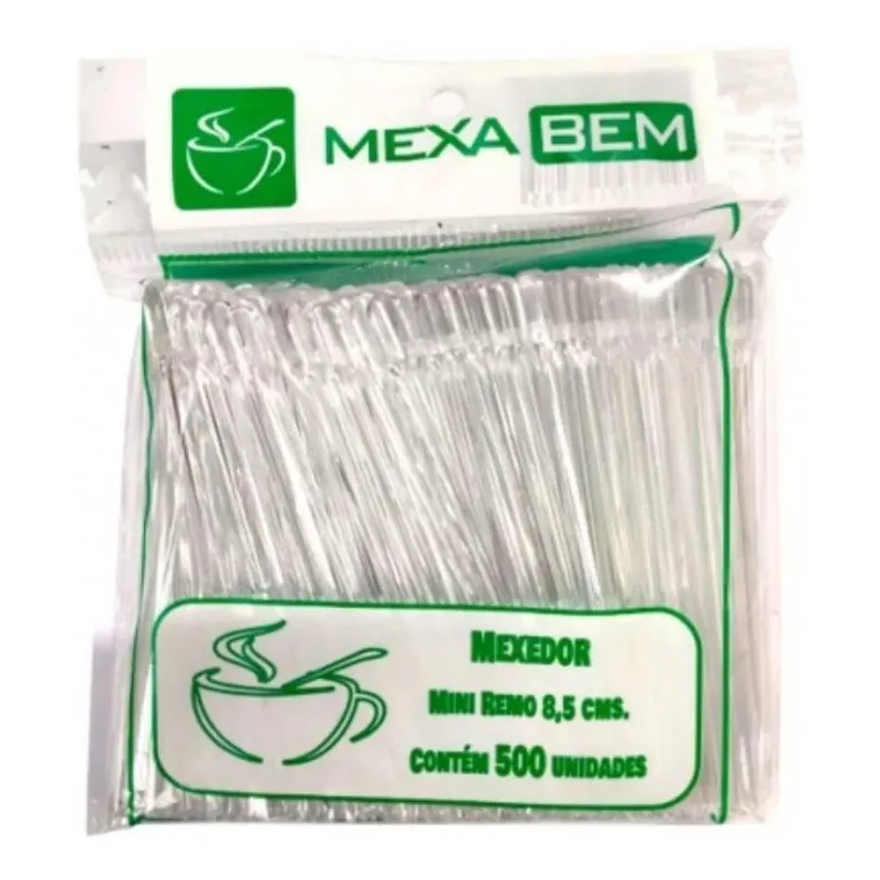 Mexedor Para Café Cristal Remo Mexabem 8,5Cm 5000 Unidades