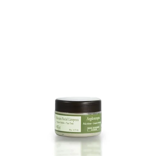 Mascara Limpeza Argila Verde Tea Tree 90g Artes Dos Aromas - ARTE DOS AROMAS - Higiene E Beleza