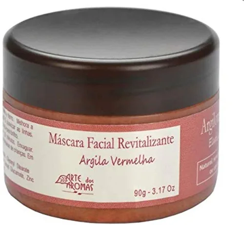 Mascara De Argila Vermelha 90g Arte Dos Aromas - ARTE DOS AROMAS - Higiene E Beleza