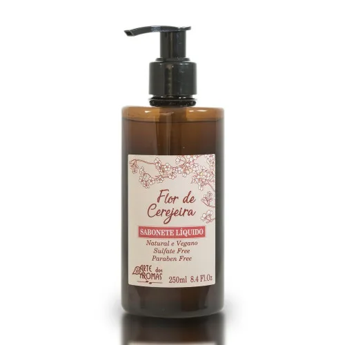 Sabonete Flor De Cerejeira 250ml Arte Dos Aromas - ARTE DOS AROMAS - Higiene E Beleza