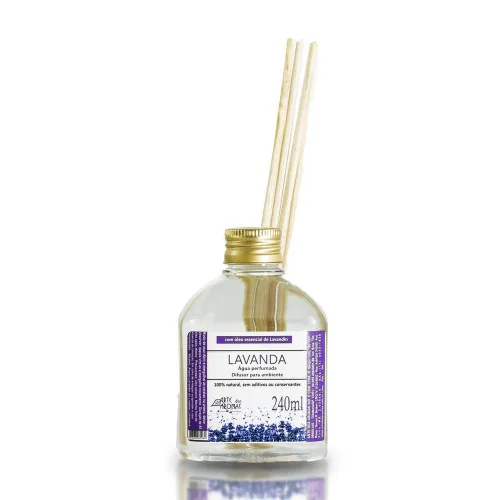 Aroma Ambiente Lavanda 100ml C/ Varetas . - ARTE DOS AROMAS - Higiene E Beleza