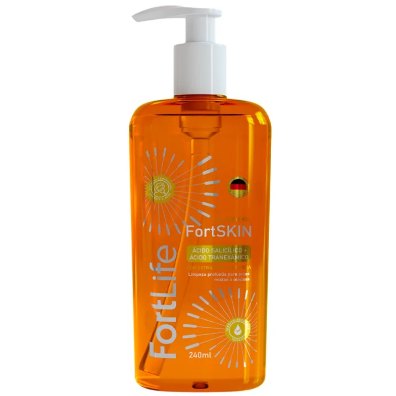 Sabonete Líquido Facial Fortskin Fortlife Oil Control 240ml