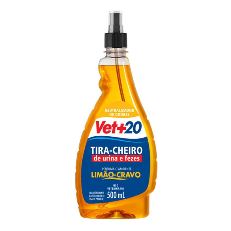 Tira Cheiro Spray Limão Cravo Vet+20 - Vet20 - Casa