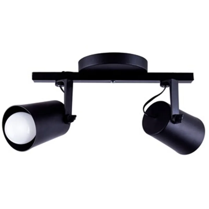 Spot de Trilho 2 Luzes Preto Startec