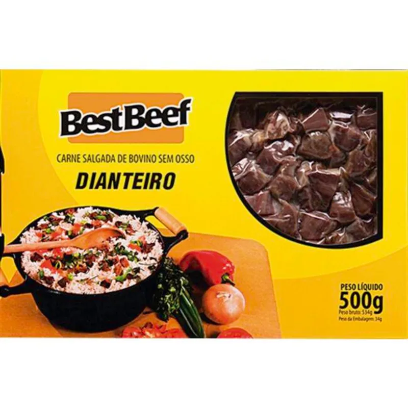 Charque Bovino Best Beef Dianteiro Picado 500g