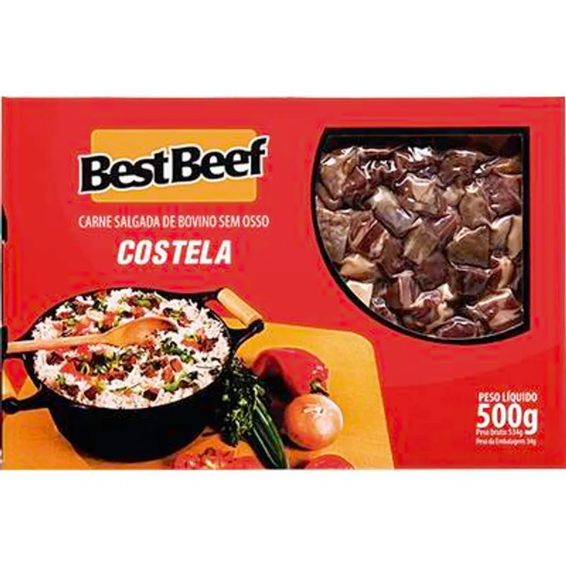 Charque Costela Best Beef Picado 500g