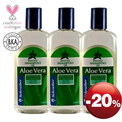 Shampoo De Aloe Vera 250 - SCHRAIBER - Perfumaria
