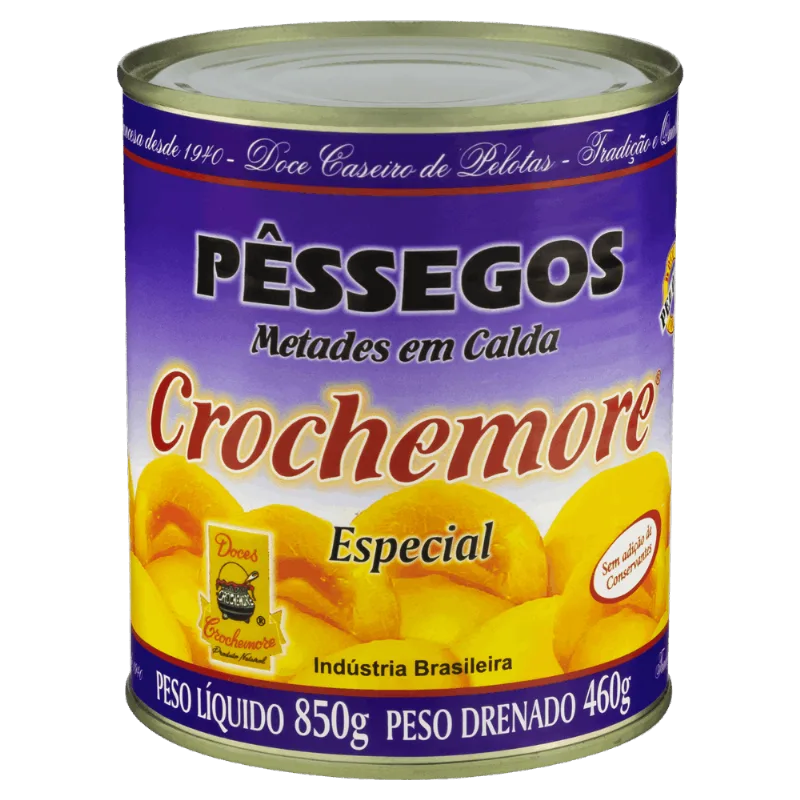Pêssego em Calda Metades Crochemore Especial Lata 460g