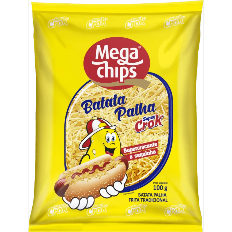 BATATA PALHA SUPER CROK 100G-PC TRAD