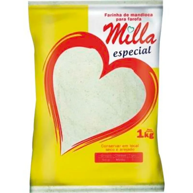 Farinha de Mandioca para Farofa Milla Fina 1kg