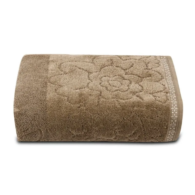 Toalha De Rosto 100% Algodão Glamour Havan Casa - Castor