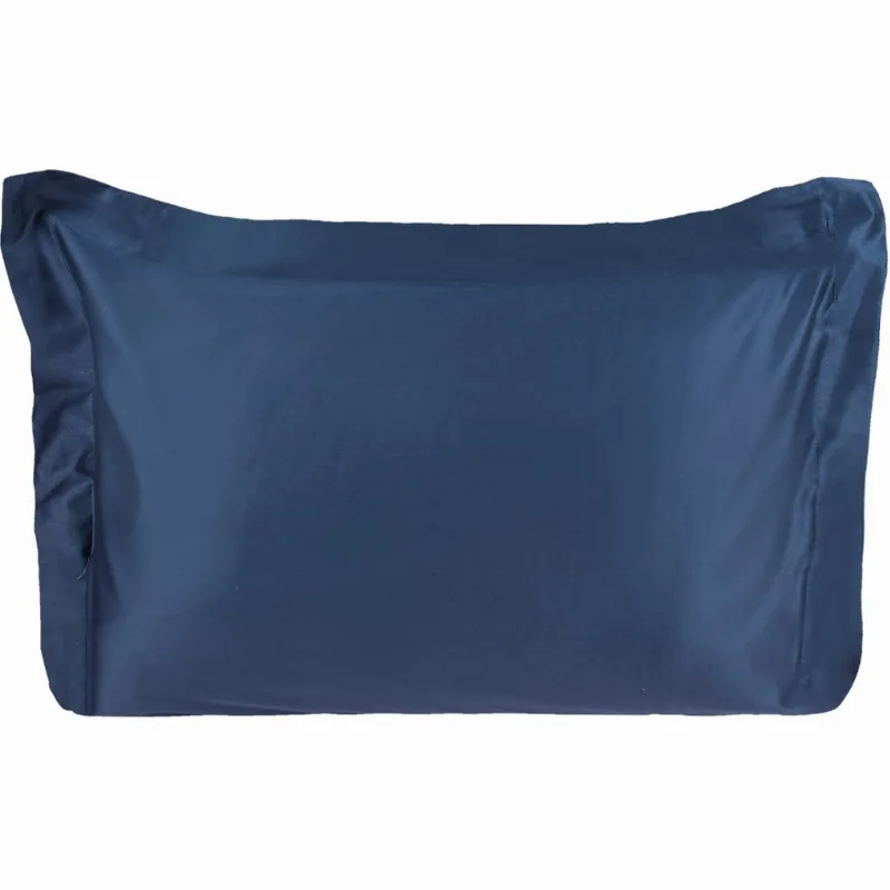 Jogo De Fronhas 400 Fios 100% Algodão 50x70cm Azul Cobalt