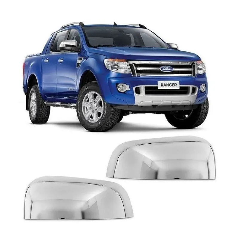 Aplique Cromado Capa Retrovisor Ford Ranger 2013 À 2016 Par