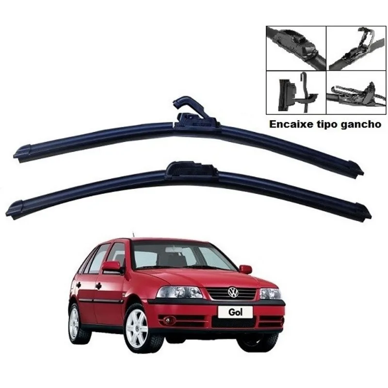 Kit Palheta Limpador Parabrisa Para-brisa Dianteiro Volkswagen Gol G3