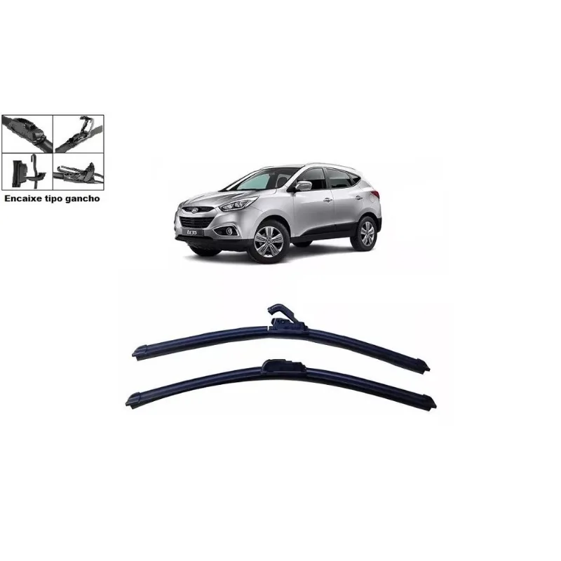 Kit Palheta Limpador Parabrisa Para-brisa Dianteiro Hyundai Ix-35 2010 À 2018