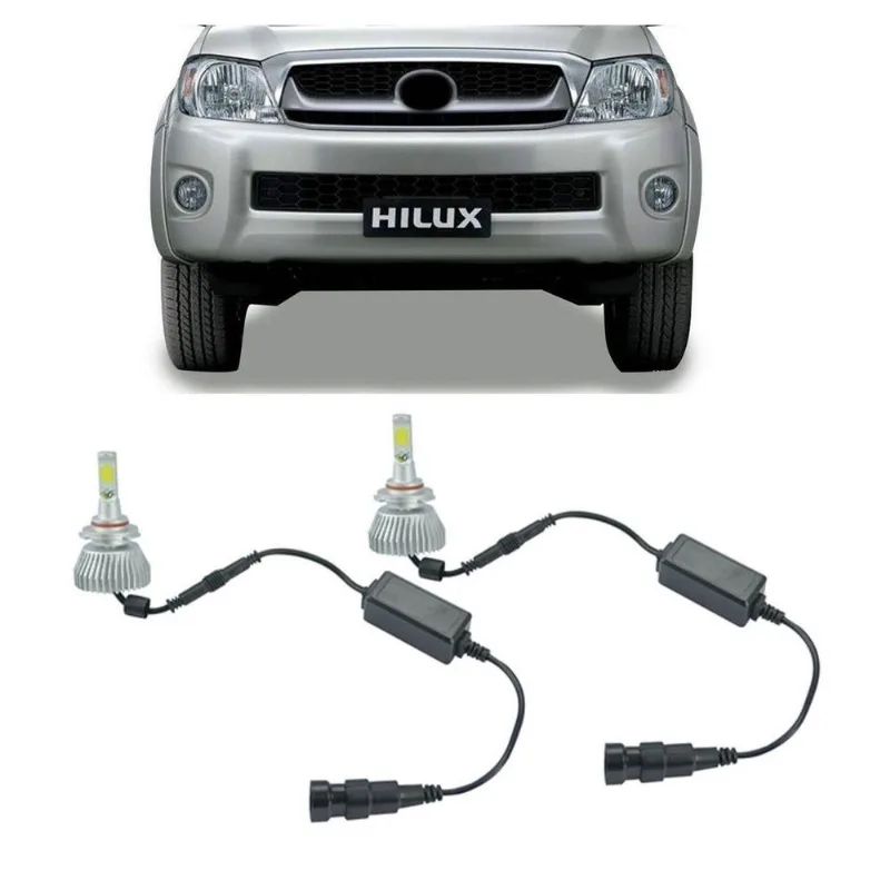 Kit Lâmpadas Super Led Farol de Milha Hilux SW4 2006 à 2012
