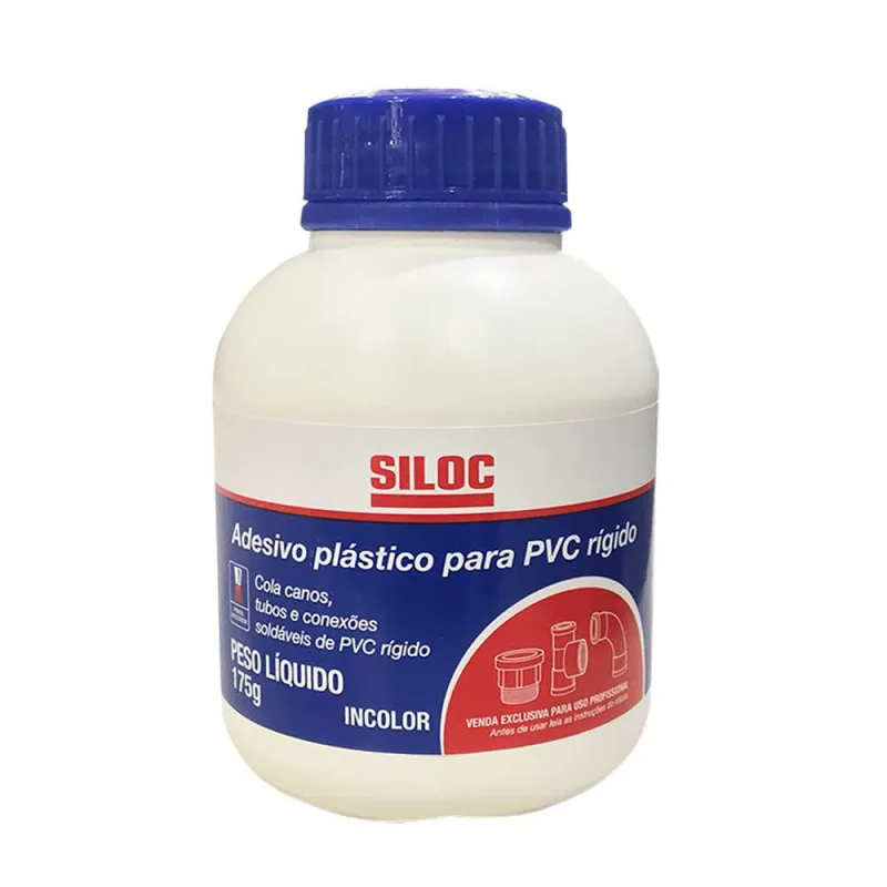 Adesivo para PVC 175g com Pincel - Siloc - SILOC - Químicos