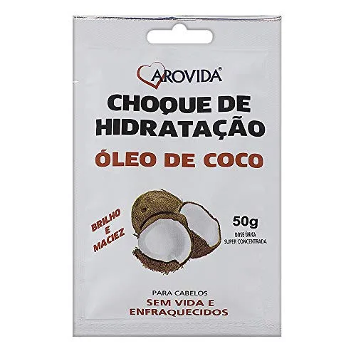 Mascara Trat Arovida Oleo Coco Sache 50gr - AROVIDA - Higiene E Beleza