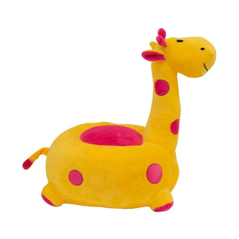 Puff Girafa Amarelo 48Cm - Pelúcia