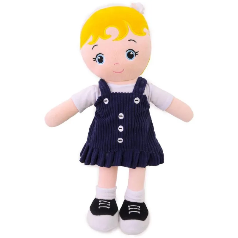 Boneca de Pelucia Flora Vestido Marinho 35CM