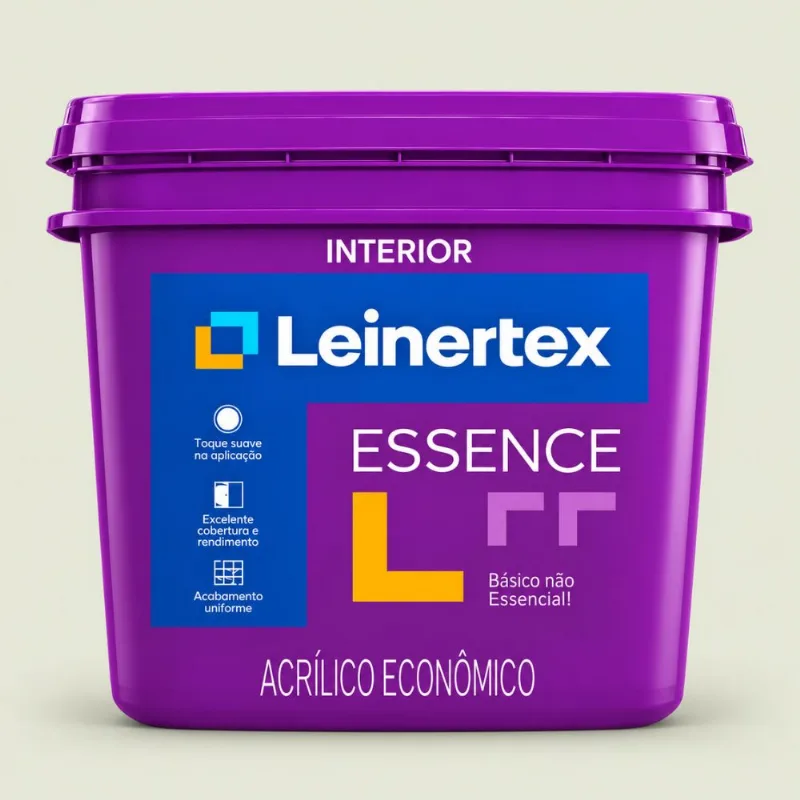 Tinta Econômica Acrílica Fosco Papel Picado 3,6L Leinertex