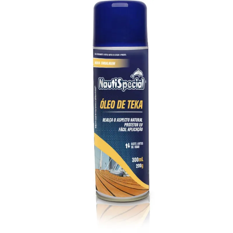 Óleo de banho Teka Spray 300mL Nautispecial Proteção UV Hidrorepelente Óleo de Teka Spray 300mL